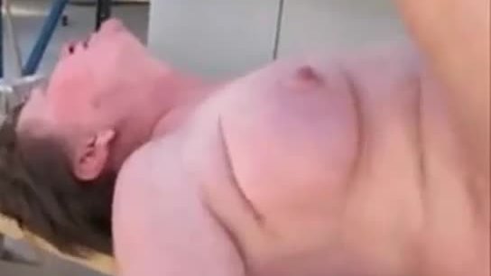 Fat granny getting fucked in the butt